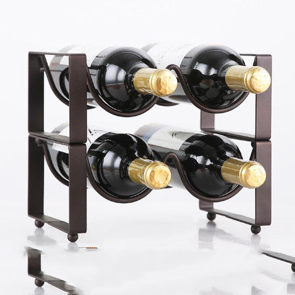 Stackable Wine Bracket Ornaments Wine Bottle Rack Wine Cabinet Wine Display Shelf Fashion