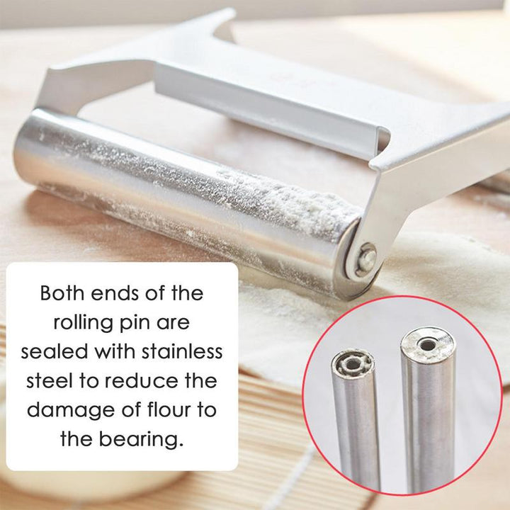 Stainless steel household rolling pin