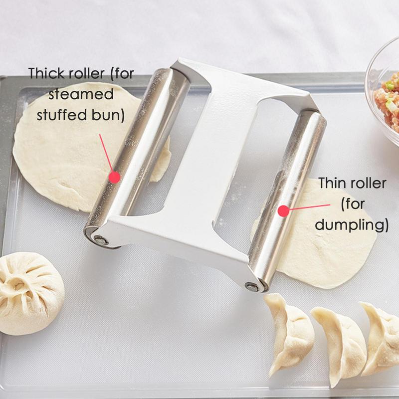 Stainless steel household rolling pin