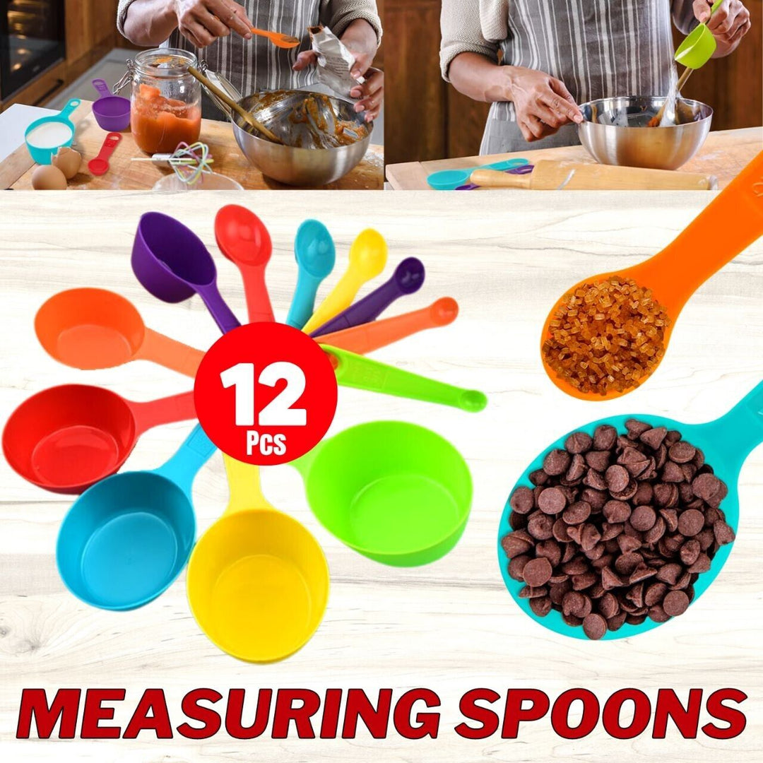 Multi-Color Measuring Cups And Spoons 